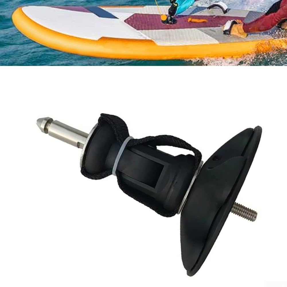Base per albero da windsurf, rotazione a 360°, perno M8 in acciaio inox e giunto tendineo in nylon, per riparazione tavola da vela, pezzo di ricambio