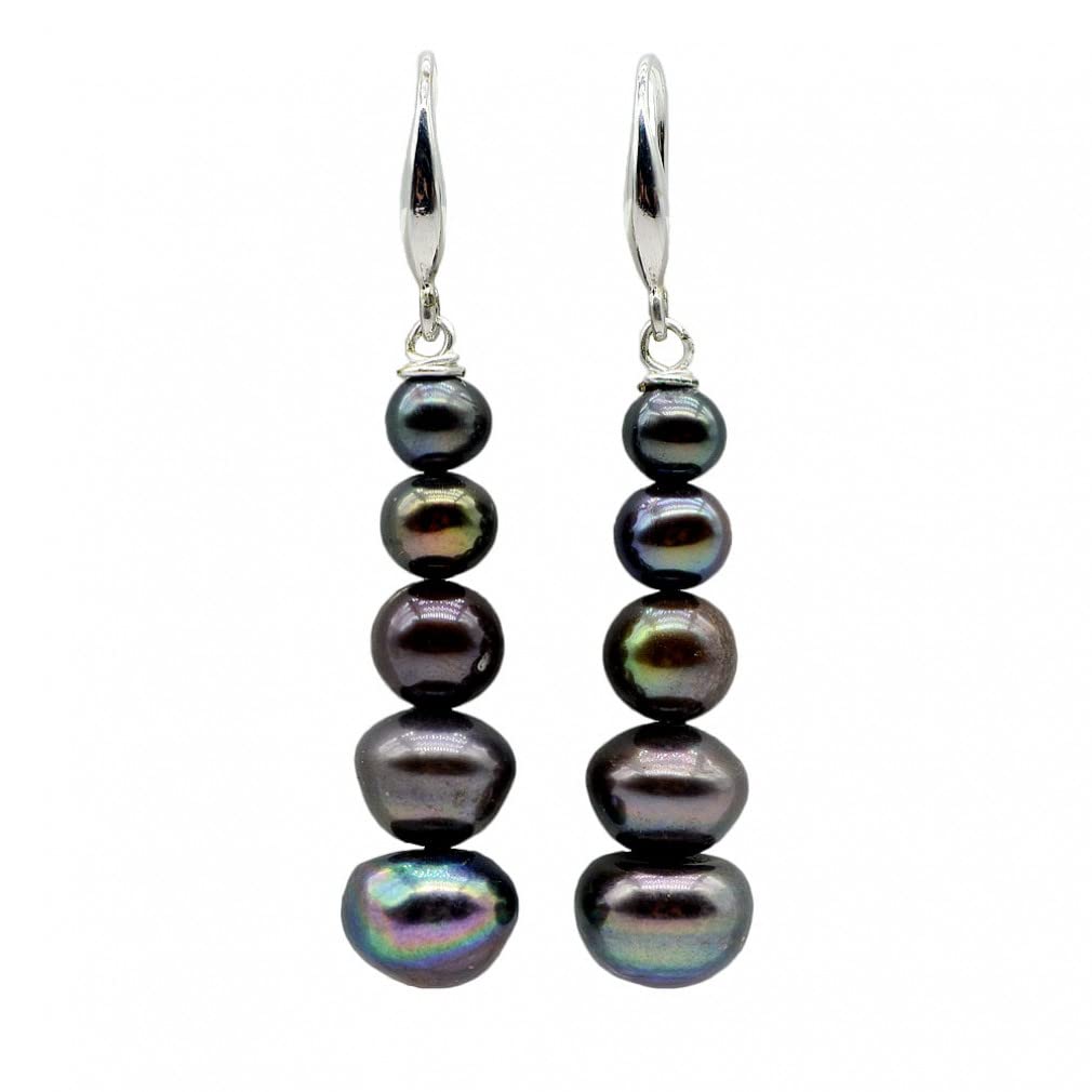 Boucles d'oreilles commémoratives de mariage avec perles d'eau douce - 2