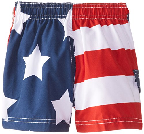 Kanu Surf Boys' Baby American Flag Swim Trunk, Multicolour, 18 Months #TOP1