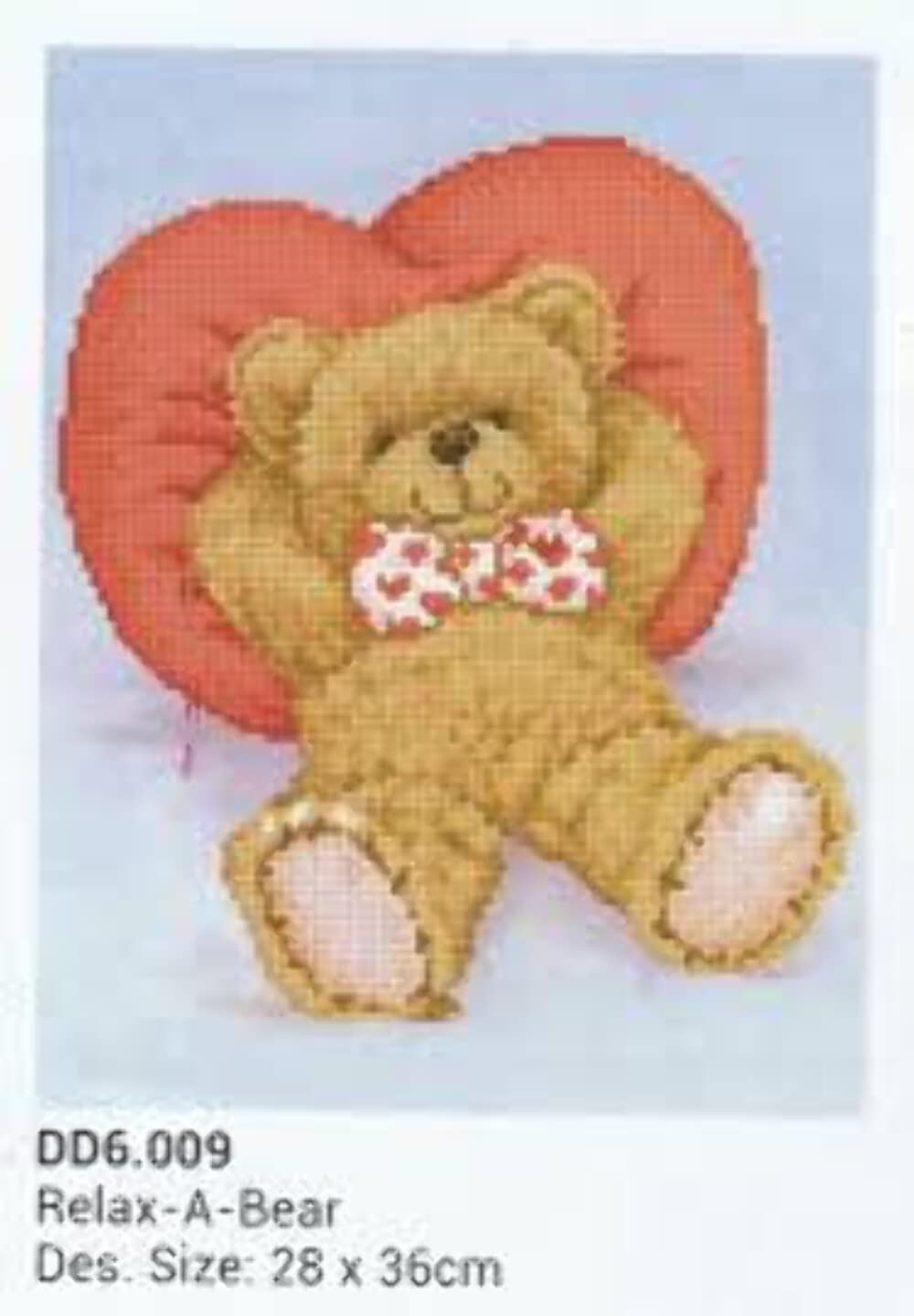 DIAMOND DOTZ DD6.009 - Original 5D Diamond Painting Set Relaxing Teddybär, Kreativset mit 6.748 Diamant Mosaiksteinen, Malset ca. 35 x 27 cm, DIY Komplettset für Erwachsene und Kinder ab 8 Jahren