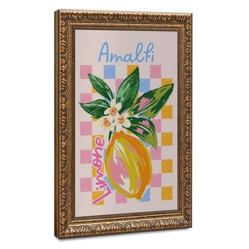 Impression sur toile Amalfi Lemons 40x60 cm pour décoration murale