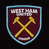 West Ham United FC Official Football Gift Mens Crest Polo Shirt Black Small #3