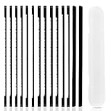 14pcs 170mm Lames de Scie à Chantourner avec la Boîte Transparente, 14/18/24 Metal Lame Scie Sauteuse, Idéal pour Travail du Bois et Découpe de Plastiques et de Mousse
