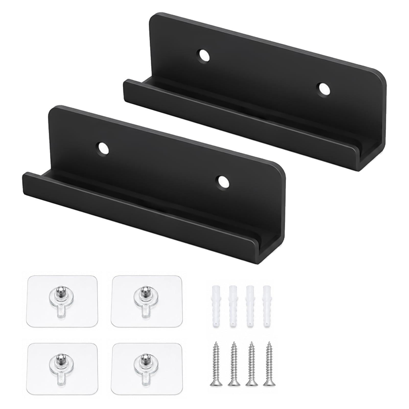 2 Stück Universelle Wandhalterung für Tablet, Wandhalterung Handy Halter zum Aufkleben oder Schrauben mit Ladeöffnung kompatibel mit iPad iPhone Samsung Xiaomi Lenovo Kindle E-Reader und Fernbedienung