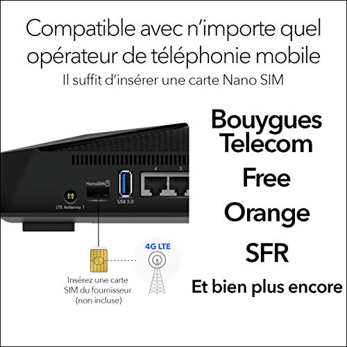 NETGEAR LAX20 Nighthawk routeur sans fil Gigabit Ethernet Bi bande 2 4 GHz / 5 GHz 4G Neuf - vue 7