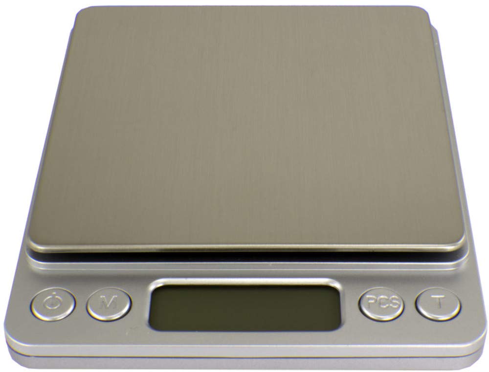 Duda Energy Scale-I2000x3000g0.1g Pocket Scale Auto Large Weighing Surface Area with Backlit Screen, 1.3" Height, 6.3" Width, 5.2" Length