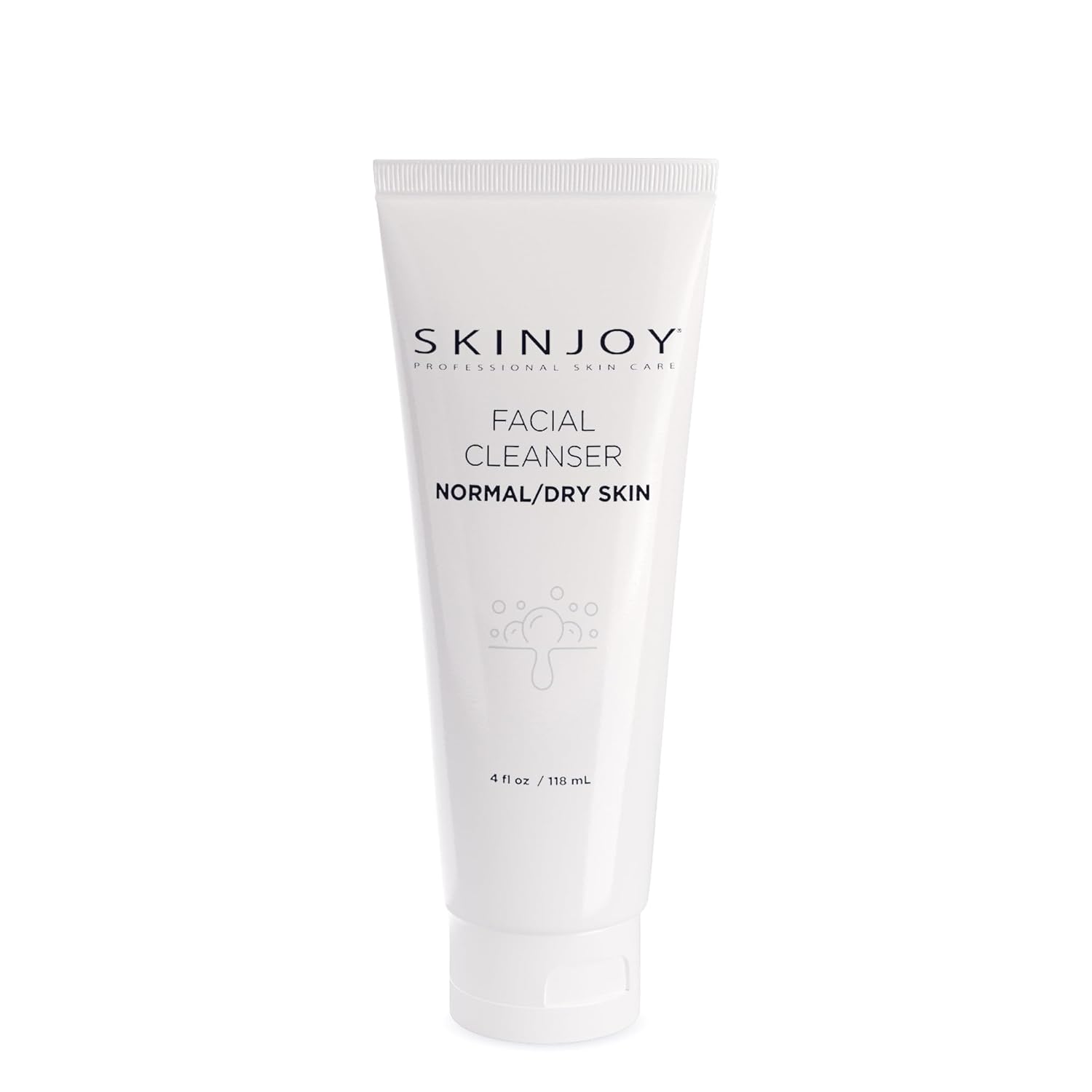 Skinjoy Facial Cleanser for Normal and Dry Skin, Gentle Face Wash, Makeup Remover, Gluten-Free Paraben-Free Sulfate-Free Cleanser Face Wash - 4 fl oz