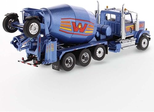 Miniatura 2 de Diecast Masters Escala 150 Western Star 4900 con eje de elevación y mezclador McNeilus BridgeMaster  Especificaciones reales del camión  Serie de