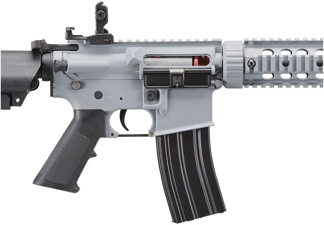 Lancer Tactical Gen 2 Durable Airsoft Gun SD M4 Polymer- Full/Semi-Auto Piactinny Rail AEG Rifle with 0.20g BBS, Charger and Battery