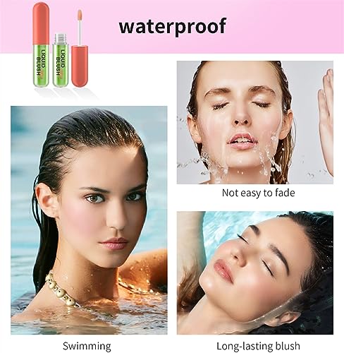 Color Changing Blush Oil, Liquid Blush Oil For All Skin Tones, Waterproof and Long-lasting Blush, Reacts to Your Skin's pH for a Customized Look, Dewy & Natural Flush Finish, Long-lasting Formula - Image 6