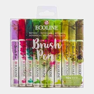 Ecoline Brush Pen Set of 10, Botanic Colors (11509804)