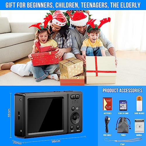 Cámara Compacta 56MP 2160P HD 20X Zoom con 32GB - Fernando Cortés Cámara Compacta 56MP 2160P HD 20X Zoom con 32GB - Fernando Cortés