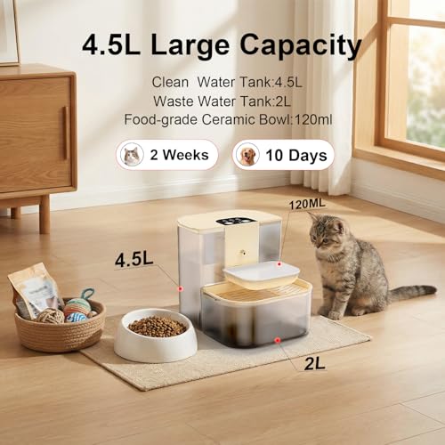 Fuente de Agua Automática para Gatos y Perros 4.5L miniatura 4