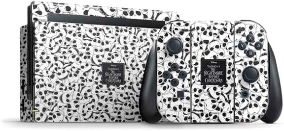 Skinit Decal Gaming Skin Compatible with Nintendo Switch Bundle - Officially Licensed Disney The Nightmare Before Christmas Love You to Death Design