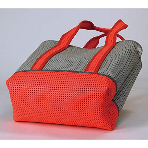 Time-Concept-EVA-Resin-Lightweight-Mesh-Shape-Tote-Bag-Neon-Orange-With-Reflective-Tape-Travel-Beach-Carry-On 513PAOXT+YL