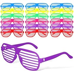Persianas O Contraventanas USHOBE 18 Piezas De Los 90 Gafas De Sol Ranuradas Gafas De Sol Con Sombra De Obturador Disfraz De Extraterrestre De Halloween Gafas Tontas Vestido De Traje De Bebé De Verano