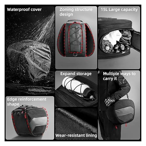 Falta de espacio resuelta con bolsa frontal de 15L para equipaje en X-MAX y NMAX 5