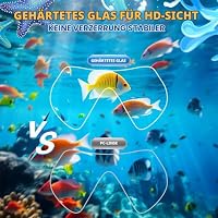 Schwimmbrille für Kinder, Schnorchel- und Tauchmaske mit Nasenabdeckung für Kinder von 6 bis 14 Jahren, aus gehärtetem Glas, 180°-Panorama-Sichtfeld, beschlagfrei, 2er-Pack – Ansicht 4