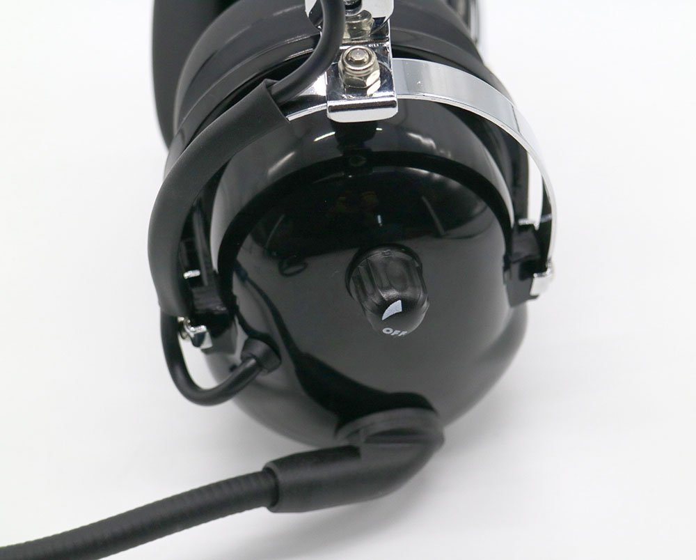 General Aviation Pilot Youth Headset Aircraft GA connector 3.5MM MP3 Input BLACK