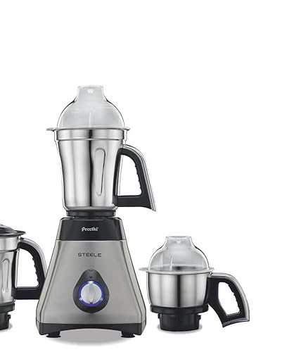 Buy Preethi Steele 110V Mixer Grinder for Kitchen | 3 Jar, 550W