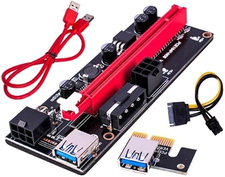 Streak PCI E 1X to 16X USB 3.0 Riser Ekran Kartı Bitcoin V009S 9.Nesil