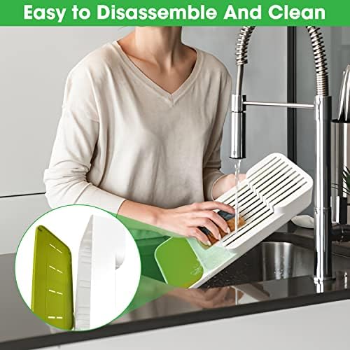 Knife Organiser, in-Drawer Knife Organizer for 9 Knives, Compact Durable Safety Space-Saving, Washable Kitchen Knife Holder Organizer Block for Knife Set Storage, -White