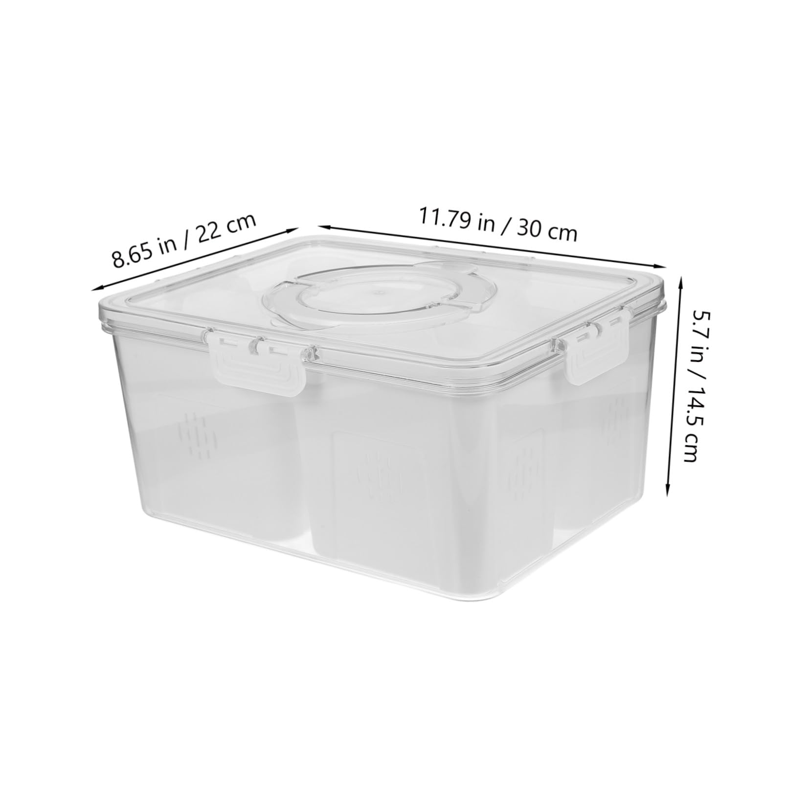 Kühlschrank-organizer mit Deckel Transparent Lebensmittelbehälter Fächer Abtropfschale für Obst und Gemüse Kunststoff-kühlschrankbox für Einfache Aufbewahrung