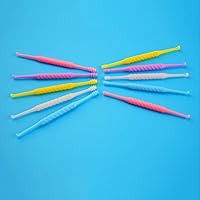 Vista 3 de 12 unids desechables oído Pick eliminación de cera de oído plástico herramienta de limpieza de oídos Cureta cuchara limpiador para cuidado personal