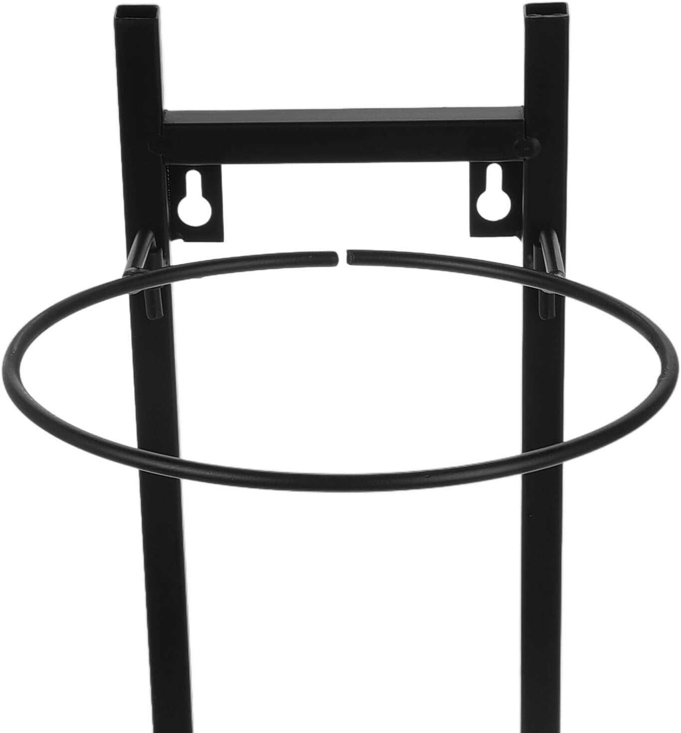 Sosoport Wall-Mounted Ball Holder Rack for Football and Basketball, Thickened Steel Storage Basket, Black Two-Layer Organizer Suitable for Outdoor and Garage Sports Equipment