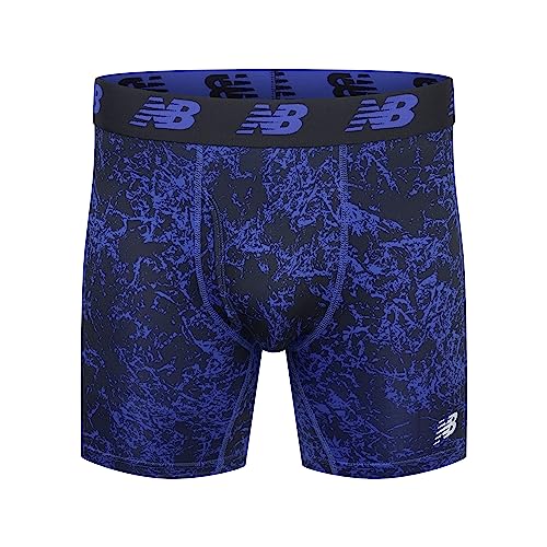 Image of New Balance Men's Performance Boxer Briefs with Fly, Breathable Stretch Underwear, Moisture Wicking, Soft Waistband (3 Pack)
