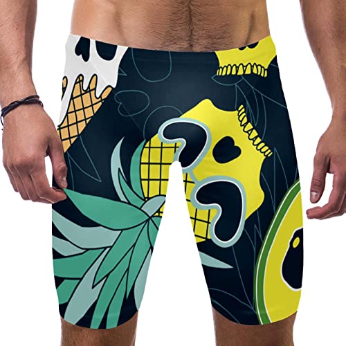 Jammer de natación para hombre multicolor con diseño tropical en talla XXL para entrenamiento