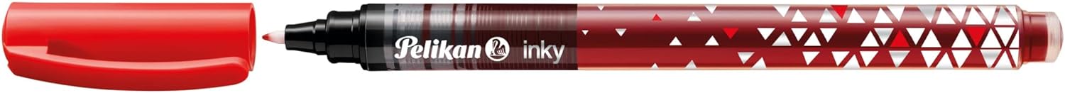 Pelikan Inky 273 red pens with Liquid Ink Pack of 10