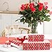 FYSUIMU 50 Bulk Valentine' s Day Tissue Packs Mini Travel Size Facial Tissues Red White Heart Portable Pocket Tissue for Wedding Anniversary Party Supplies