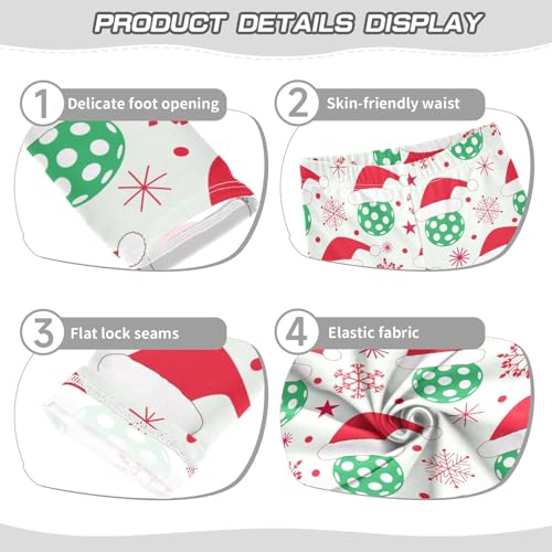 Green Pickleball Girls Leggings,Workout Leggings for Girls Toddler Athletic Leggings Size for 3-10T3