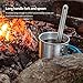 TiTo Titanium Long Handle Spork and Spoon Eco-Friendly Ultralight Portabale Flatware for Outdoor Camping Backpacking Hiking Travel Picnic Tableware with Bag(Spork)