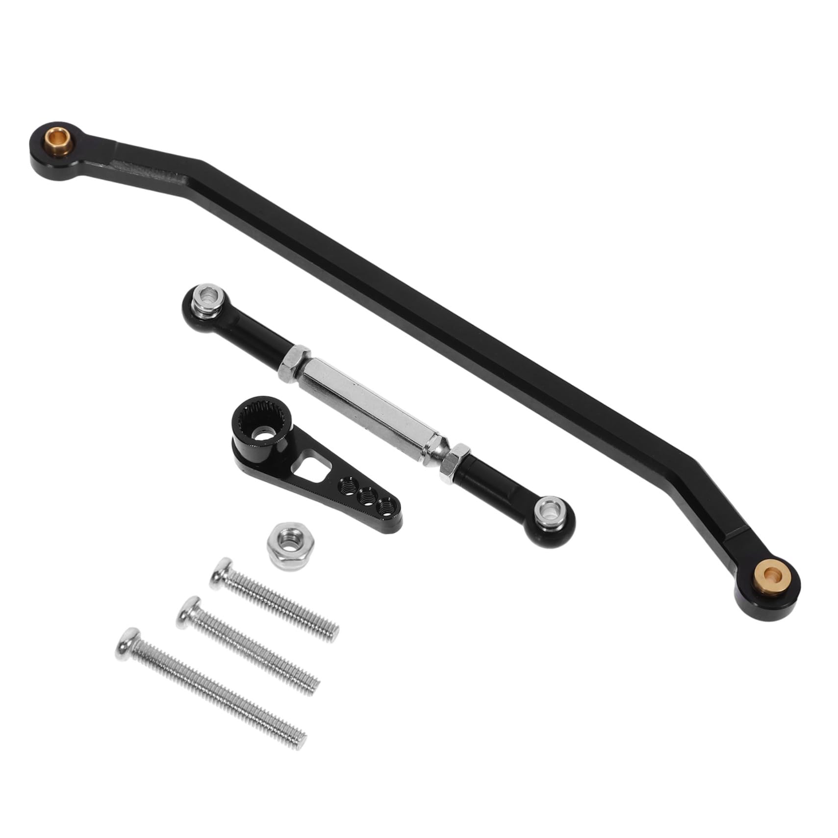 WOONEKY High-Tightening Rc Car Steering Linkage Rod for 1/12 Mn128 Metal Construction Easy Install