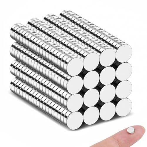 320 Stück Kleine Magnete Starke Magnet 6x2mm Mini Magnete Kühlschrank Magneten für Magnettafel 3D Druck Whiteboard Pinnwand & Handwerk