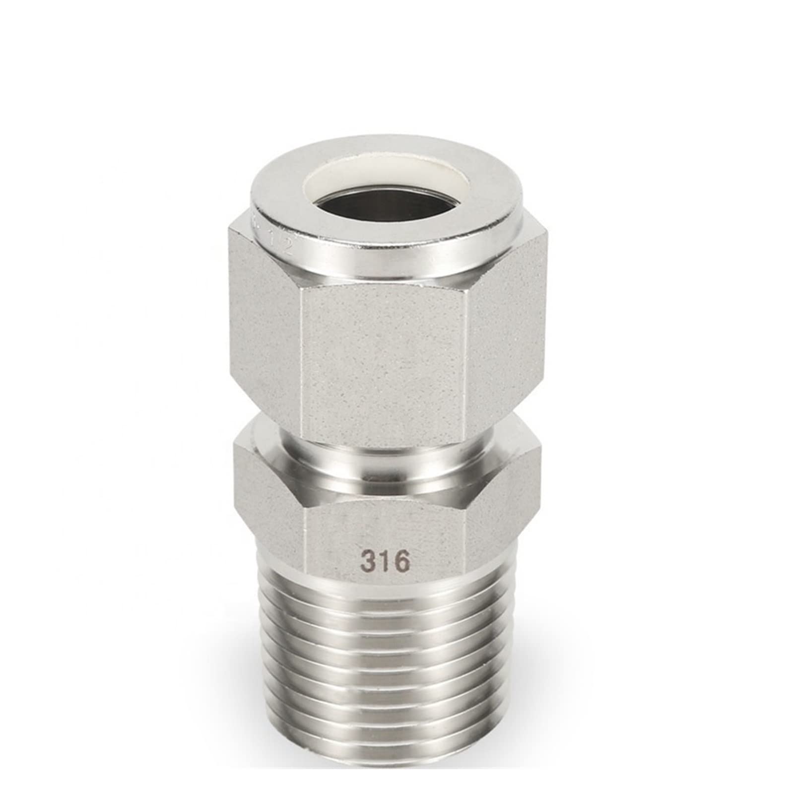 3000 Psig adapter wymienny ze stali nierdzewnej 1/8 1/4 1/2 3/4 cala 316L złącze męskie NPT łącznik rurowy 1 szt., MNPT X Look (0,5 cala x 6 mm)
