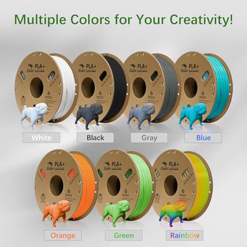 Image of CREALITY Ender PLA + 1.75mm Filament, Neatly Wound 3D Printer PLA Pro Filament, 1kg Spool (2.2lbs) Cardboard Spool, Dimensional Accuracy + /- 0.03 mm, Fit Most FDM 3D Printers, White