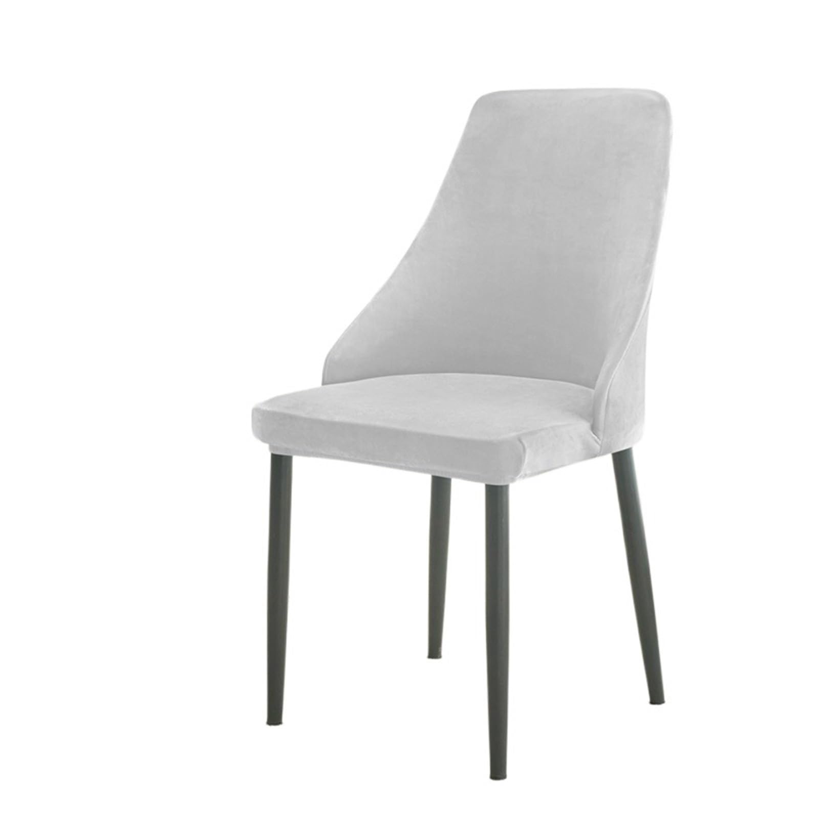 FVDZRFIE Chair Covers 1/2/4/6pcs Velvet Chair Cover Stretch Curved Small Dining Room(Color 2,1pcs Chair Cover)