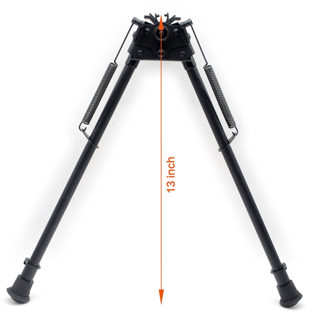 TRIROCK 13-23 Pulgadas Giratorio Inclinable Bípode para Rifle de Caza