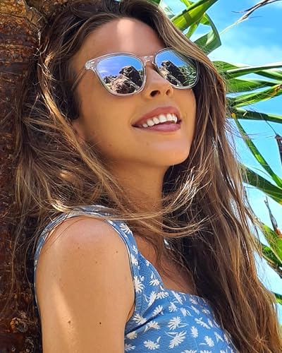 Image of 2 Packs Sunglasses for Women Polarized UV400 Protection Lens Big Frame Fashion Glasses Trendy Stylish Shade