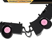 Vista 7 de Juego de soportes de parachoques trasero izquierdo y derecho compatible con Nissan Altima Platinum, S, SL, SR, SV 2019-2023/Edition ONE 2009/SE