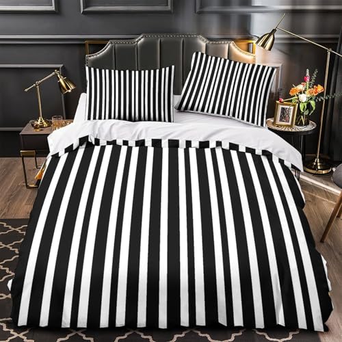 Linge de lit microfibre de qualité supérieure avec imprimé 3D au style minimaliste - 4