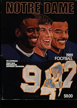 Paperback 1989 Notre Dame Football Guide Book