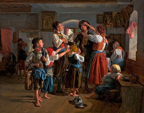 Tableau toile L'Adieu du Conscrit Waldmüller 60x90cm pour habiller un mur vide sans âme