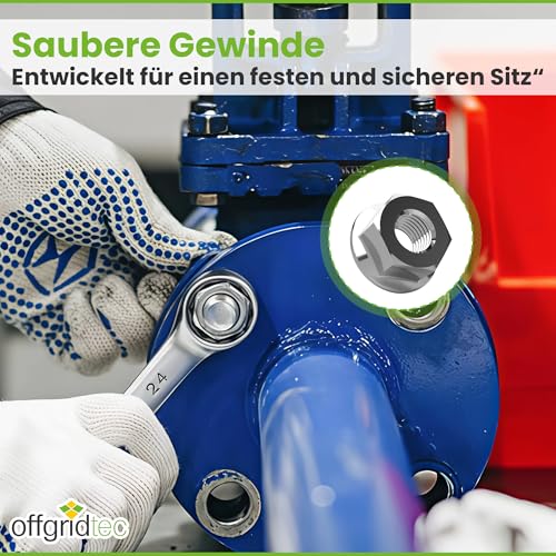 Flanschmutter mit Sperrverzahnung DIN6923 A2 V2A Edelstahl 25 Stk. M5