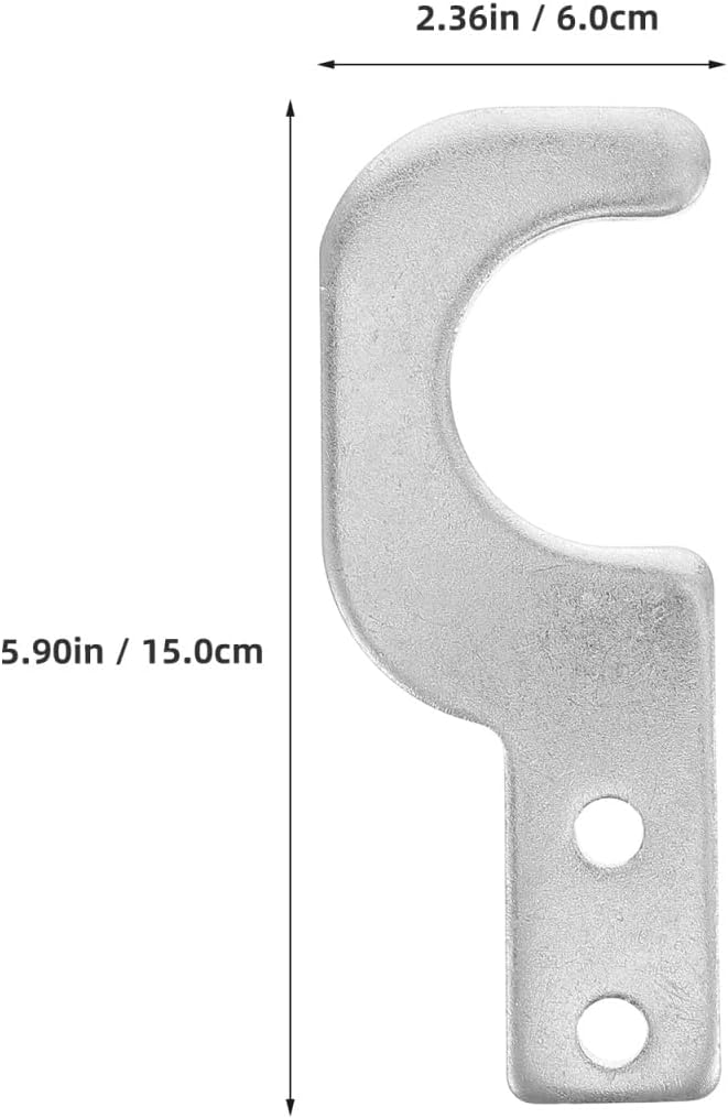 Heavy Duty Scaffold Step Hooks 2 Pack Scaffold Board Clamps for Secure Platform Support Durable Scaffolding Accessories for Construction Sites 5.90X2.36X0.31In
