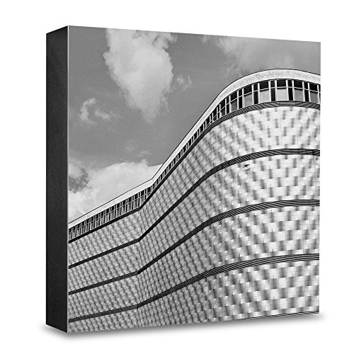 Bloc photo en bois COGNOSCO tableau mural Leipzig 20x20 cm pour salon contemporain