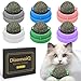 DizemoiQ 6er Set Katzenminze Ball mit Wandhalterung Drehbarer Leckstein Spielzeug für Katzen Anti Stress Katzenzubehör